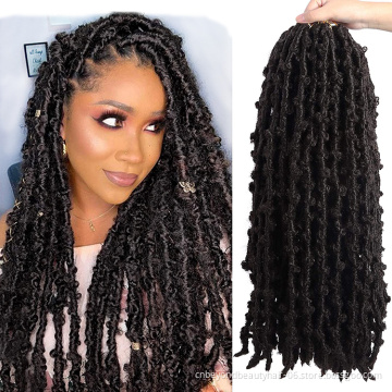 14inch 24inch Butterfly Crochet Locs  Handmade Jumbo Locs  Distressed Crochet Hair Pre Looped short butterfly locs 24in Nu Faux
